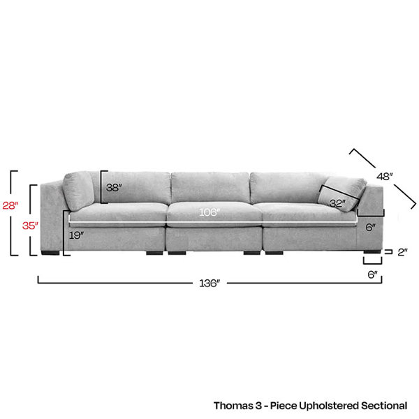 Home by Sean & Catherine Lowe Thomas 3 - Piece Upholstered 